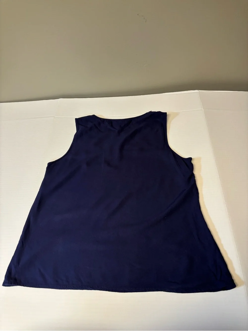 Coldwater Creek Navy Lace Yoke Sleeveless Tank - Picture 7 of 7